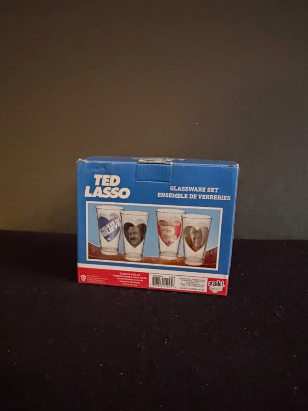 NIB ‘Ted Lasso’Valentine Glassware